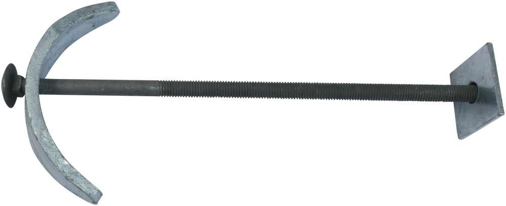 Flagstangsbolt 320×12 mm – varmforzinket