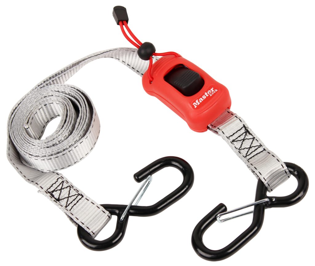 Cargo strop med fastgjort fjederklemme – 2,5m Cargo strop med fastgjort fjederklemme – 2,5m