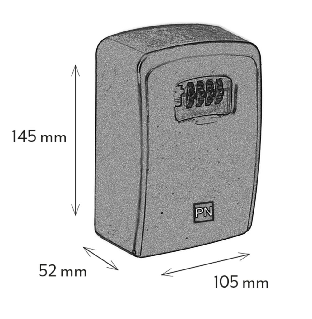 Nøgleboks XL – Sort